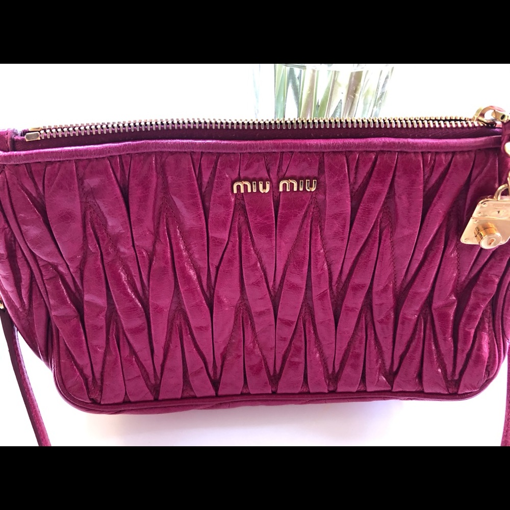Miu Miu Matelasse small shoulder bag